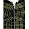 ROSE GAL Womens Plus Size Curve Lace Up Full Zipper Plaid Tank Tops Gothic Sleeveless Strap Tank Top(Army Green)