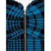 ROSE GAL Womens Plus Size Curve Lace Up Full Zipper Plaid Tank Tops Gothic Sleeveless Strap Tank Top(Blue)