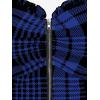 ROSE GAL Womens Plus Size Curve Lace Up Full Zipper Plaid Tank Tops Gothic Sleeveless Strap Tank Top(Deep Blue)