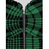 ROSE GAL Womens Plus Size Curve Lace Up Full Zipper Plaid Tank Tops Gothic Sleeveless Strap Tank Top(Green)