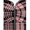 ROSE GAL Womens Plus Size Curve Lace Up Full Zipper Plaid Tank Tops Gothic Sleeveless Strap Tank Top(Pink)