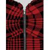 ROSE GAL Womens Plus Size Curve Lace Up Full Zipper Plaid Tank Tops Gothic Sleeveless Strap Tank Top(Red)