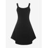 ROSE GAL Womens Plus Size Dresses Sleeveless V-Neck Gothic Vintage 50S Party Maxi Dress(Black_1)