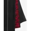 ROSE GAL Womens Plus Size Dresses Sleeveless V-Neck Gothic Vintage 50S Party Maxi Dress(Black_6)