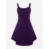 ROSE GAL Womens Plus Size Dresses Sleeveless V-Neck Gothic Vintage 50S Party Maxi Dress(Purple_3)