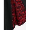 ROSE GAL Womens Plus Size Dresses Sleeveless V-Neck Gothic Vintage 50S Spaghtti Strap Swing Maxi Dress(Black_24)