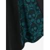 ROSE GAL Womens Plus Size Dresses Sleeveless V-Neck Gothic Vintage 50S Spaghtti Strap Swing Maxi Dress(Black_302)