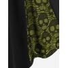 ROSE GAL Womens Plus Size Dresses Sleeveless V-Neck Gothic Vintage 50S Spaghtti Strap Swing Maxi Dress(Green_2)