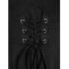 ROSE GAL Womens Plus Size Dresses Sleeveless Wrap Gothic Cocktail Rockabilly Weeding Party Dress(Black_1)
