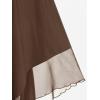 ROSE GAL Womens Plus Size Dresses Sleeveless Wrap Gothic Cocktail Rockabilly Weeding Party Dress(Coffee_1)