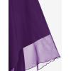 ROSE GAL Womens Plus Size Dresses Sleeveless Wrap Gothic Cocktail Rockabilly Weeding Party Dress(Purple_1)