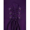ROSE GAL Womens Plus Size Dresses Sleeveless Wrap Gothic Cocktail Rockabilly Weeding Party Dress(Purple_1)