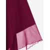 ROSE GAL Womens Plus Size Dresses Sleeveless Wrap Gothic Cocktail Rockabilly Weeding Party Dress(Red_1)
