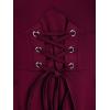 ROSE GAL Womens Plus Size Dresses Sleeveless Wrap Gothic Cocktail Rockabilly Weeding Party Dress(Red_1)