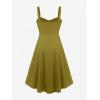 ROSE GAL Womens Plus Size Dresses Sleeveless Wrap Gothic Vintage 50S Spaghtti Strap Party Maxi Dress(Green_1)
