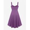 ROSE GAL Womens Plus Size Dresses Sleeveless Wrap Gothic Vintage 50S Spaghtti Strap Party Maxi Dress(Purple_1)