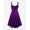 ROSE GAL Womens Plus Size Dresses Sleeveless Wrap Gothic Vintage 50S Spaghtti Strap Party Maxi Dress(Purple_2)