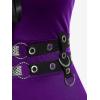 ROSE GAL Womens Plus Size Dresses Sleeveless Wrap Gothic Vintage 50S Spaghtti Strap Swing Maxi Dress(Purple_13)