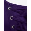 ROSE GAL Womens Plus Size Dresses Sleeveless Wrap Gothic Vintage 50S Spaghtti Strap Swing Maxi Dress(Purple_23)