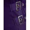 ROSE GAL Womens Plus Size Dresses Sleeveless Wrap Gothic Vintage 50S Spaghtti Strap Swing Maxi Dress(Purple_23)
