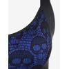 ROSE GAL Womens Plus Size Dresses Wrap V-Neck Gothic Vintage 50S Maxi Dress(Blue_10)