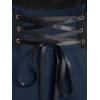 ROSE GAL Womens Plus Size Dresses Wrap V-Neck Gothic Vintage 50S Maxi Dress(Blue_11)