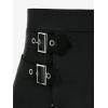 ROSE GAL Women’s Plus Size Gothic Mini Skirt High Waisted Short A-Line School Uniform Skirt(Black-4)