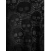 ROSE GAL Womens Plus Size Gothic Skull Lace Overlay Sleeveless Strap Tank Top(Black)