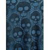 ROSE GAL Womens Plus Size Gothic Skull Lace Overlay Sleeveless Strap Tank Top(Blue)