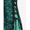 ROSE GAL Womens Plus Size Gothic Skull Lace Overlay Sleeveless Strap Tank Top(Blue_2)