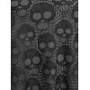 ROSE GAL Womens Plus Size Gothic Skull Lace Overlay Sleeveless Strap Tank Top(Gray)