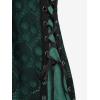 ROSE GAL Womens Plus Size Gothic Skull Lace Overlay Sleeveless Strap Tank Top(Green_1)