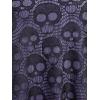 ROSE GAL Womens Plus Size Gothic Skull Lace Overlay Sleeveless Strap Tank Top(Purple)