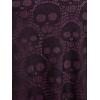 ROSE GAL Womens Plus Size Gothic Skull Lace Overlay Sleeveless Strap Tank Top(Purple_1)