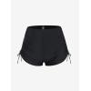 ROSE GAL Womens Plus Size Halter Backless Empire Waist Modest Boyshorts Tankini Swimsuit Set(Black_1)