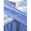 ROSE GAL Womens Plus Size Halter Backless Empire Waist Modest Boyshorts Tankini Swimsuit Set(Blue_3)