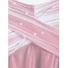 ROSE GAL Womens Plus Size Halter Backless Empire Waist Modest Boyshorts Tankini Swimsuit Set(Pink_1)