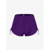 ROSE GAL Womens Plus Size Halter Backless Empire Waist Modest Boyshorts Tankini Swimsuit Set(Purple_1)