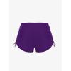 ROSE GAL Womens Plus Size Halter Backless Empire Waist Modest Boyshorts Tankini Swimsuit Set(Purple_1)