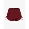 ROSE GAL Womens Plus Size Halter Backless Empire Waist Modest Boyshorts Tankini Swimsuit Set(Red_1)