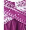 ROSE GAL Womens Plus Size Halter Backless Empire Waist Modest Boyshorts Tankini Swimsuit Set(Red_3)