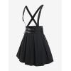 ROSE GAL Women’s Plus Size High Waist Tie Dress Gothic Lace A-Line Mini Tie Slip Dress(Black-6)