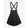 ROSE GAL Women’s Plus Size High Waist Tie Dress Gothic Lace A-Line Mini Tie Slip Dress(Black-6)