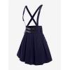 ROSE GAL Women’s Plus Size High Waist Tie Dress Gothic Lace A-Line Mini Tie Slip Dress(Deep Blue)