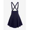 ROSE GAL Women’s Plus Size High Waist Tie Dress Gothic Lace A-Line Mini Tie Slip Dress(Deep Blue)