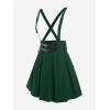 ROSE GAL Women’s Plus Size High Waist Tie Dress Gothic Lace A-Line Mini Tie Slip Dress(Green)