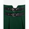 ROSE GAL Women’s Plus Size High Waist Tie Dress Gothic Lace A-Line Mini Tie Slip Dress(Green)