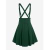 ROSE GAL Women’s Plus Size High Waist Tie Dress Gothic Lace A-Line Mini Tie Slip Dress(Green)