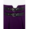 ROSE GAL Women’s Plus Size High Waist Tie Dress Gothic Lace A-Line Mini Tie Slip Dress(Purple)
