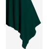 ROSE GAL Womens Plus Size Lace Up Zipper Crisscross Handkerchief Tank Top(Green)
